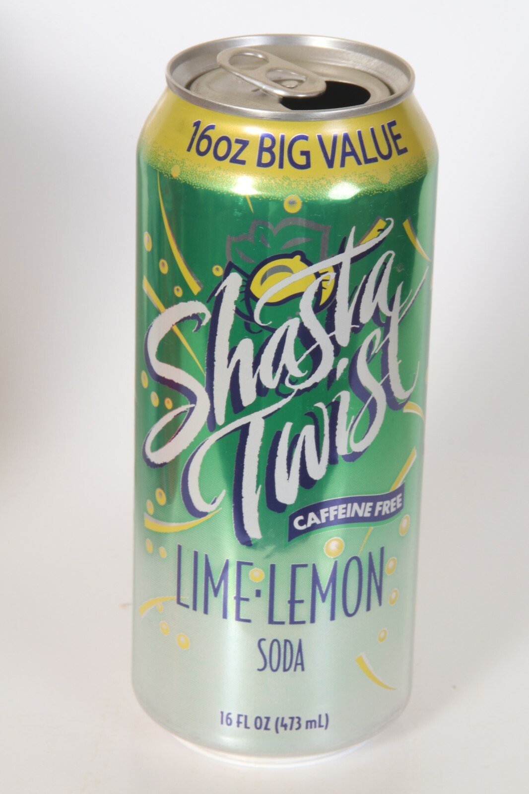Shasta Twist Lemon Lime soda can - 16oz