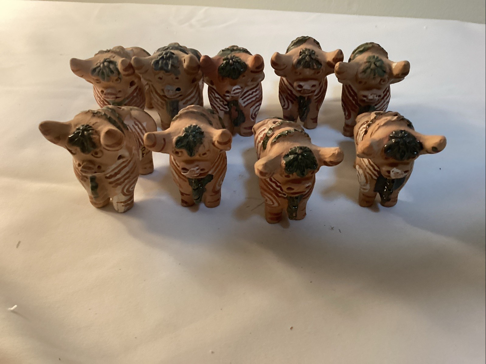 Eppa Peru Artesian Hand Painted Bulls