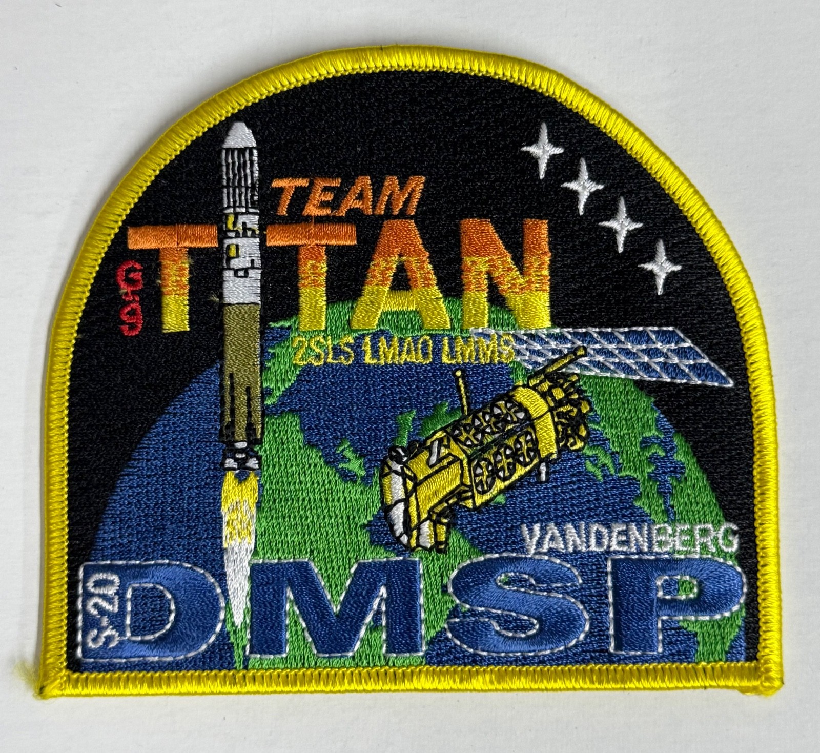 Team Titan DMSP S-20 Vandenberg AFB Weather Satellite Rocket Patch Mint