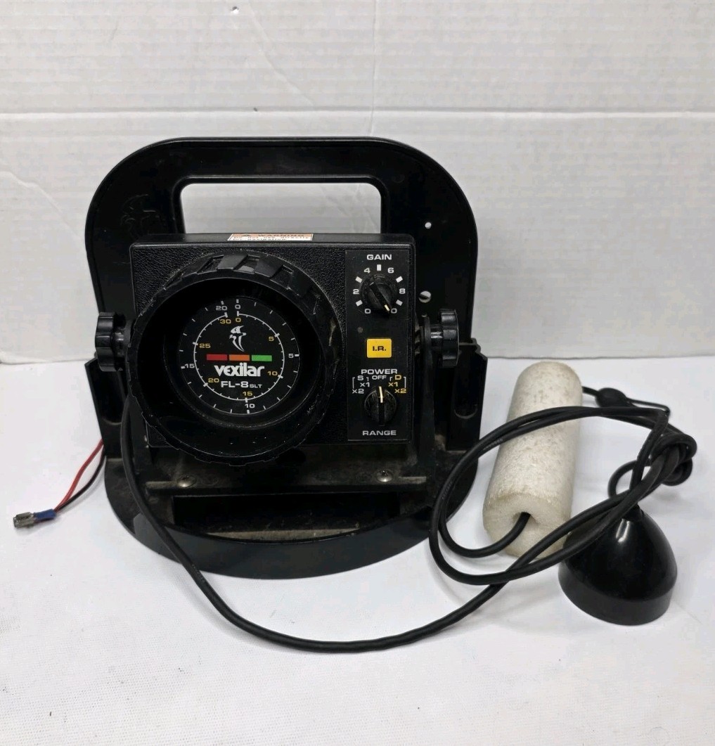 Vexilar FL-8 SLT Series 19-Degree Ice-Ducer Flasher Sonar Fish Finder *READ*