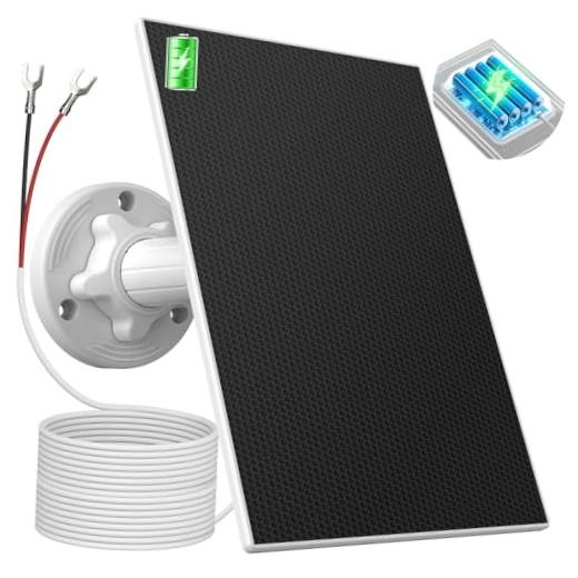 White Solar Panel Charger—4000mAh Battery—Black