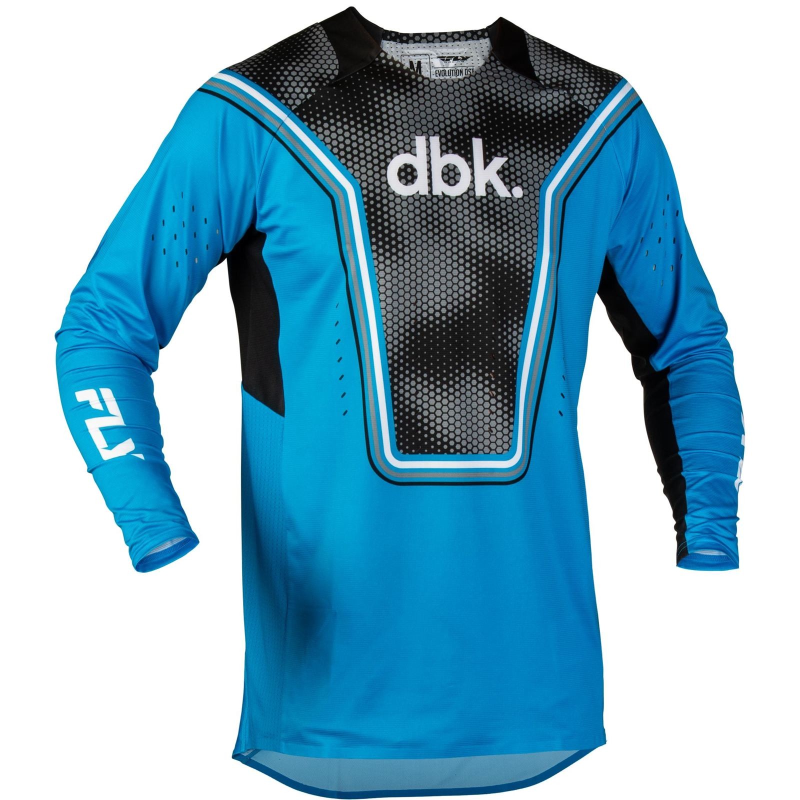 FLY Racing EVOLUTION  DST DBK JERSEY BLUE/BLACK/WHITE MD 380-124M