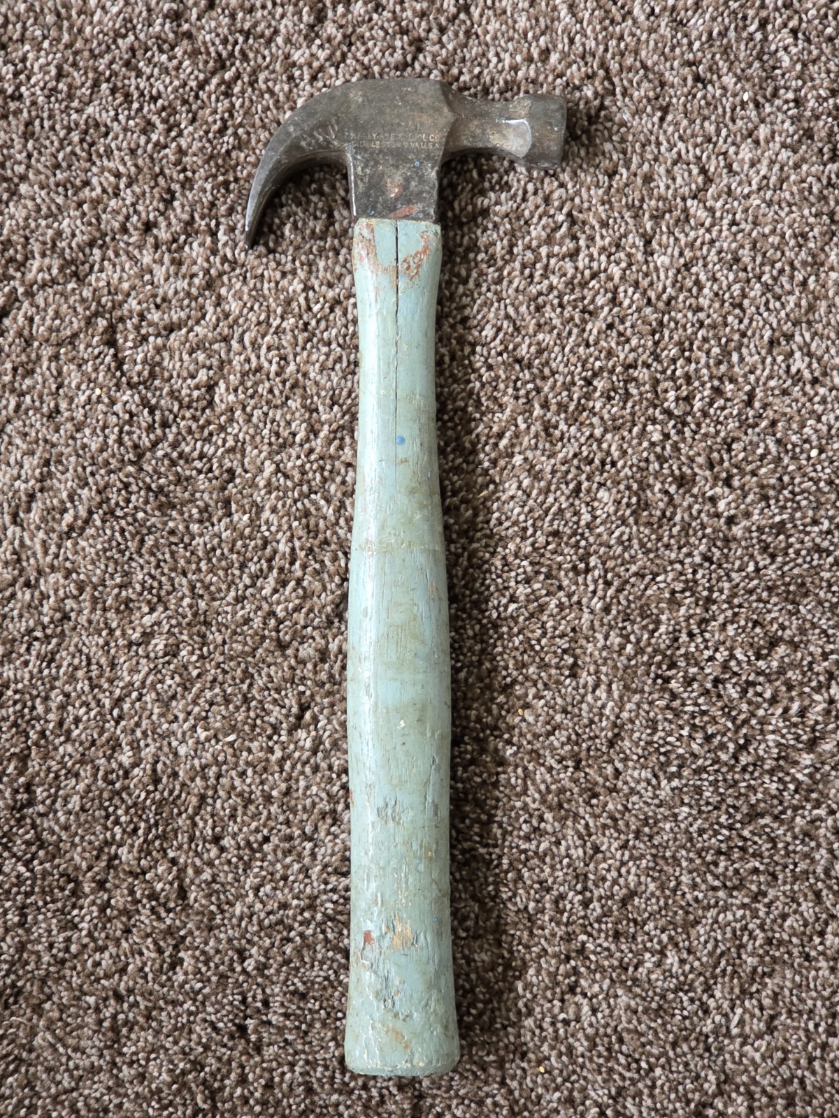 Vintage Kelly Axe & Tool Co. Claw Hammer, 11in Original Handle