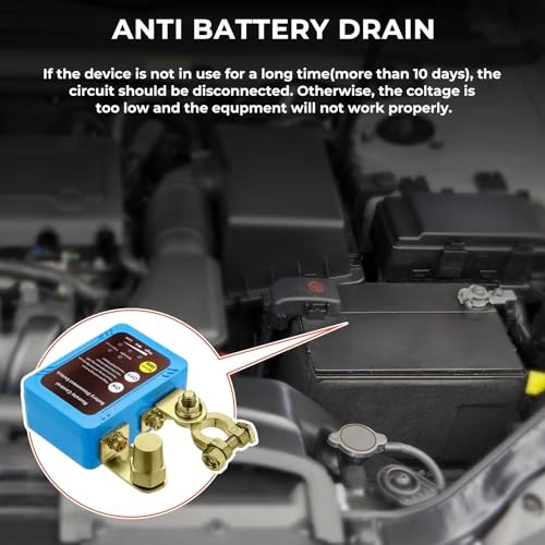12V/24V 240A Smart Voltage Kill Switch, Remote Battery Disconnect Automatic
