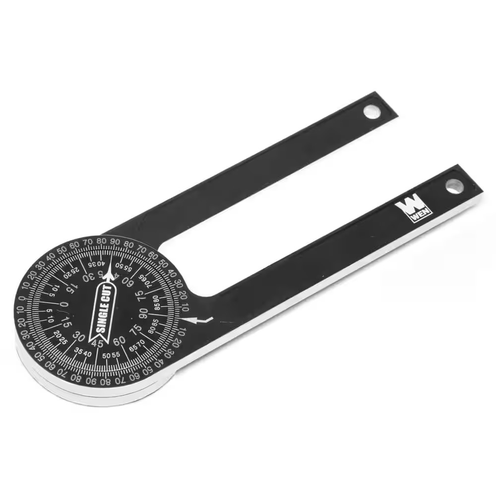 7.25 In. Aluminum Alloy Miter Saw Protractor with Laser-Engraved Scales
