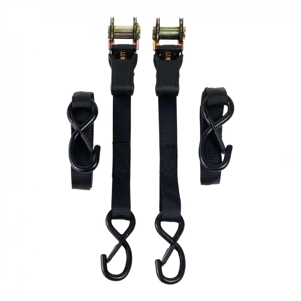 RIDERR Motorcycle Rachet Tie Down Straps - 400kg Safe Load | 800kg Break Strengt