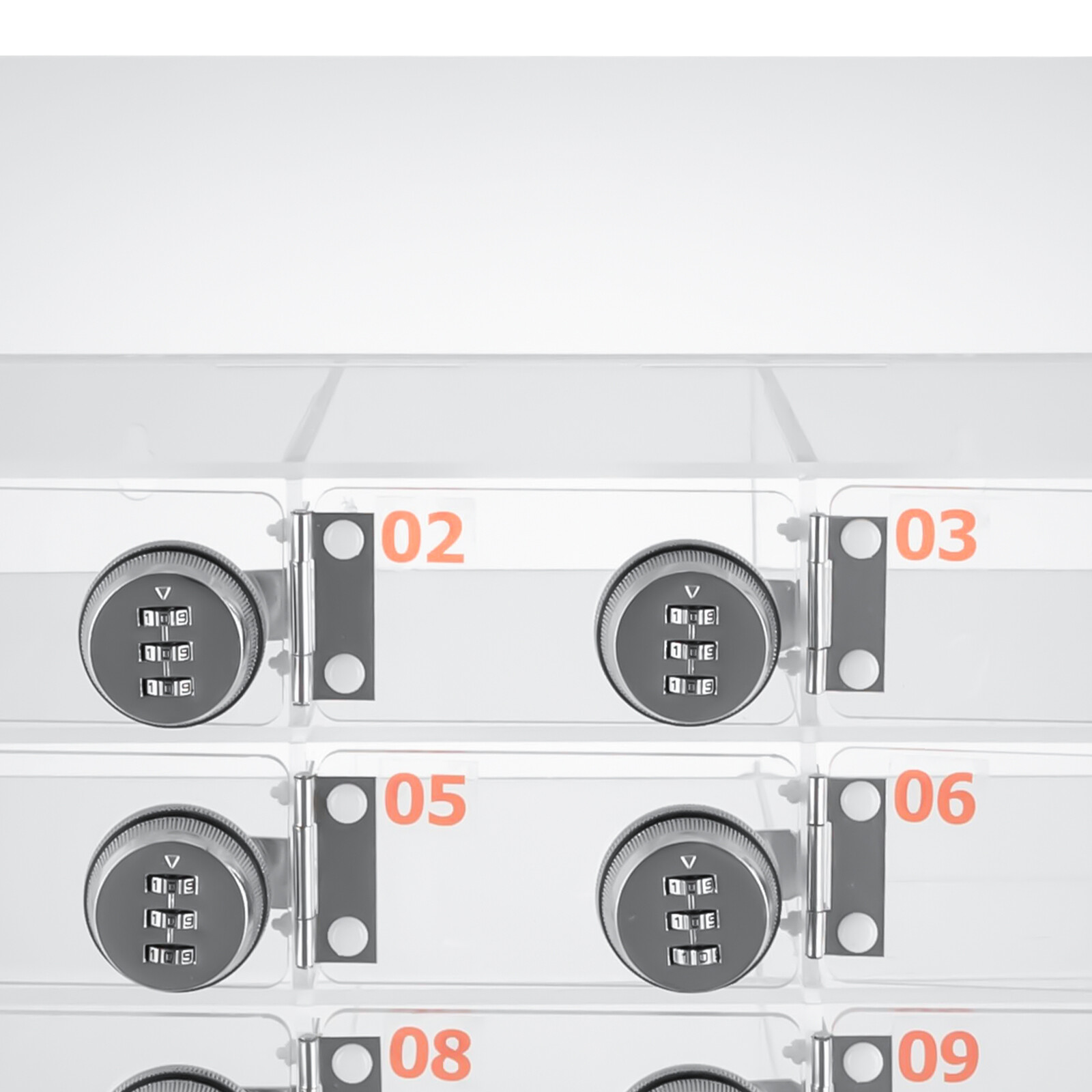 15 slots Lockable Cell Phone Storage Cabinet Classroom Wall Mounted Locker Box
