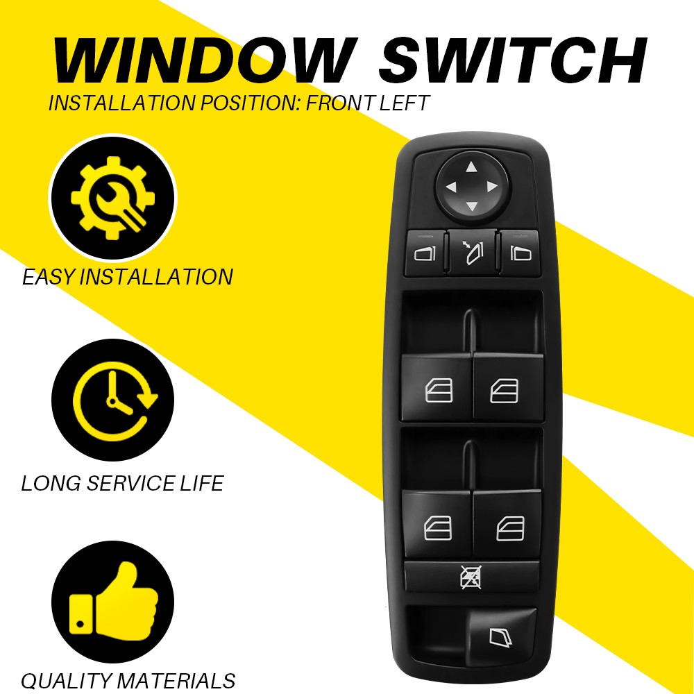 Power Control For 2007-2012 Mercedes-Benz Window GL350 GL450 2518300590 Switch T