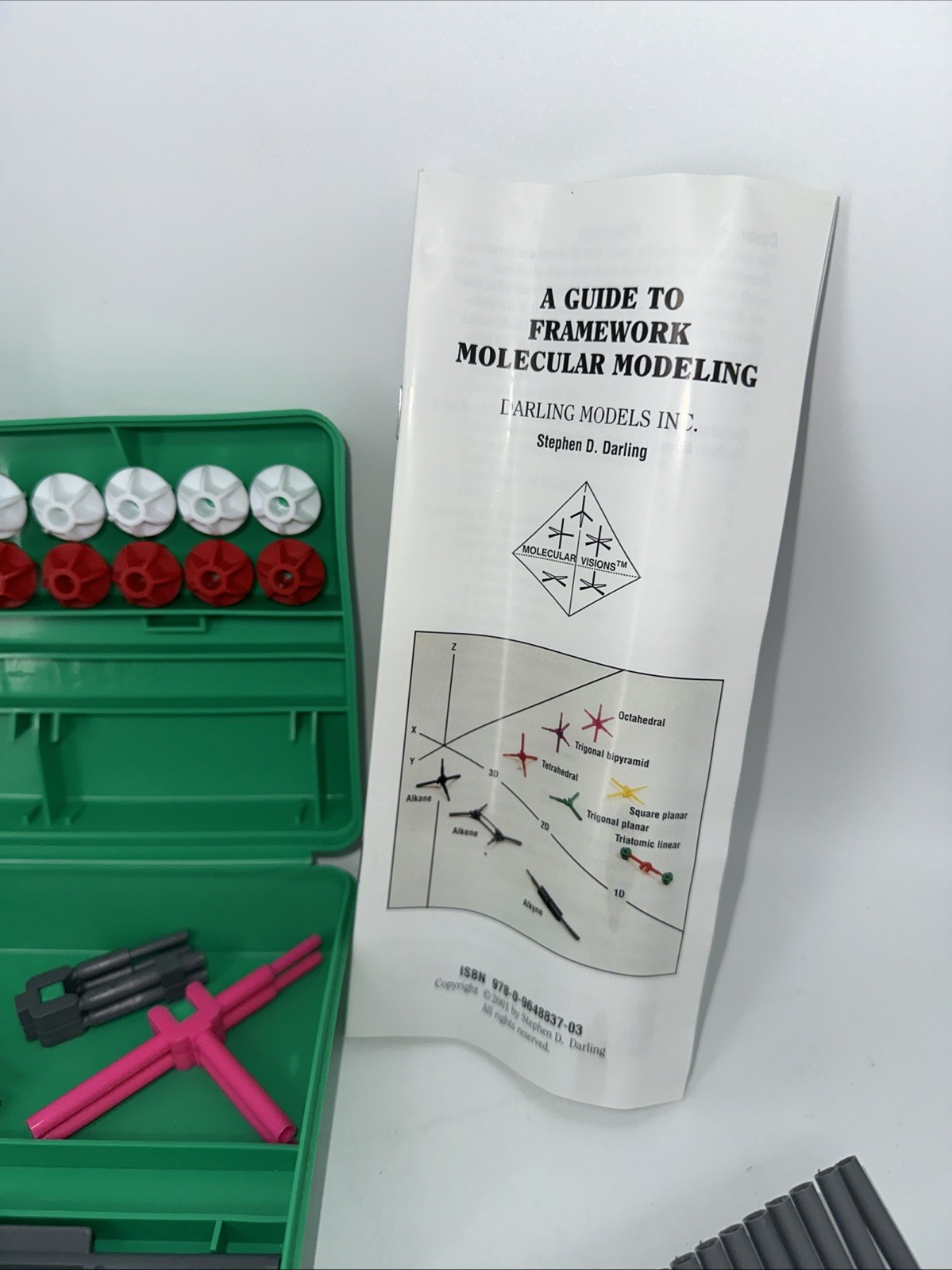Darling Models MOLECULAR VISIONS FLEXIBLE Stereo Chemistry Model Kit READ!