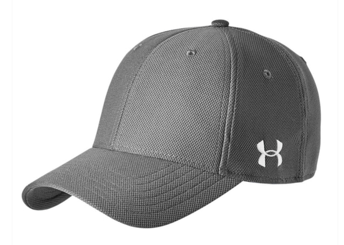 NEW Under Armour Men's Blitzing Fitted Hat Cap #1325823 in GRAPHITE GREY Sz L/XL
