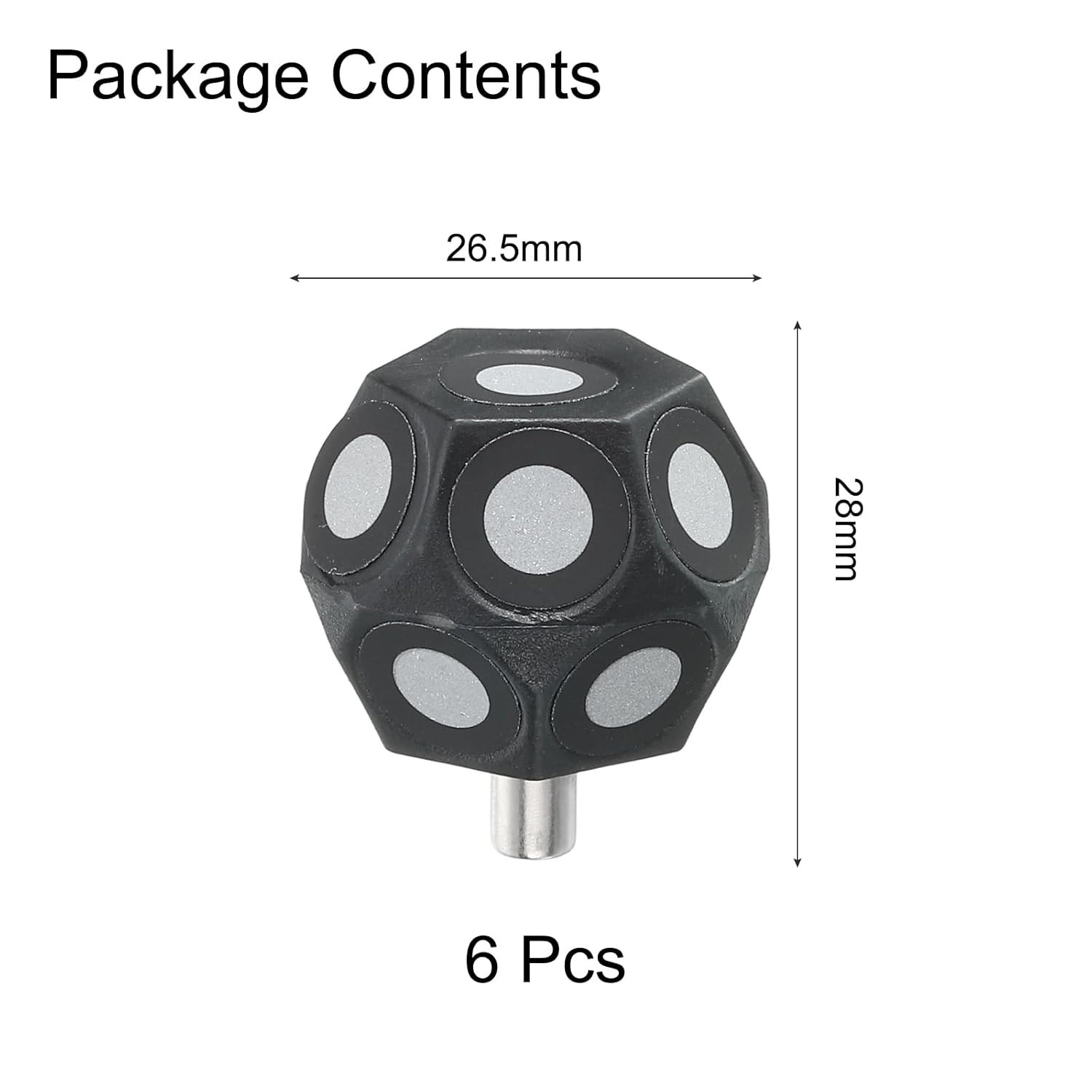 6 Pcs 3D Magnetic Ball Marker 6Mm 3D Scanning Markers 3D Tracking Dots Reference