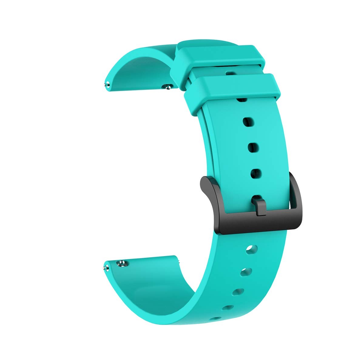 FitTurn [10-Pack] Compatible with 22mm Soft Silicone Glossy Replacement Wrist...