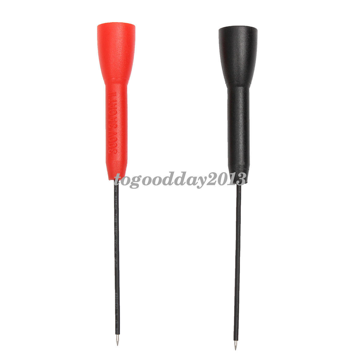 New 2PCS/Set TP88 Rigid Back Probe Pin,2'' Length Black Red