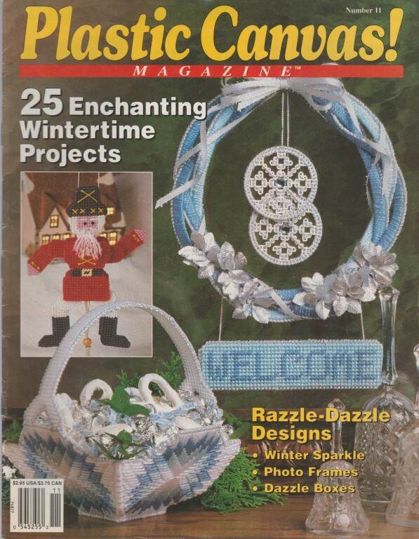 LOT/6 PLASTIC CANVAS! MAGAZINES NO. 7 THRU 12