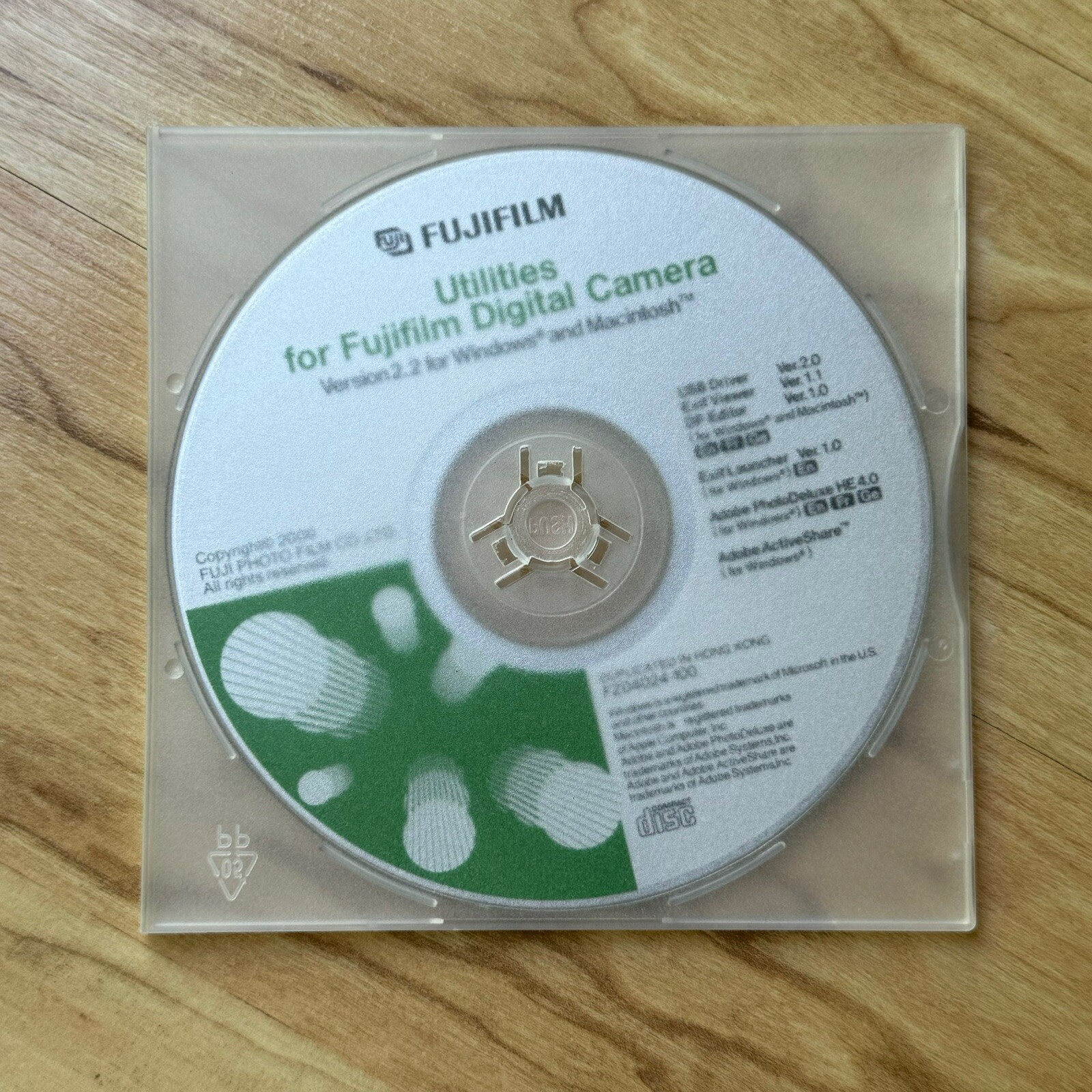 FUJIFILM UTILITIES FOR FUJIFILM DIGITAL CAMERA VERSION 2.2 WINDOWS & MAC 2000 CD