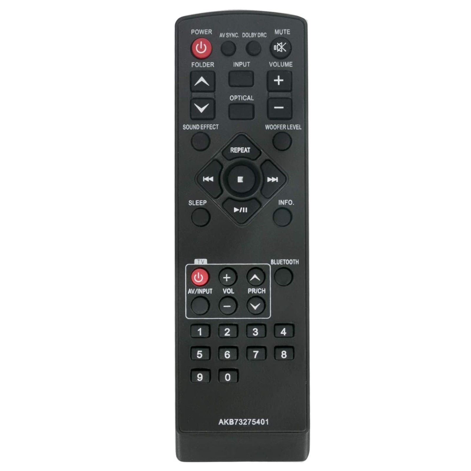 AKB73275401 Replace Remote Fit for LG Speaker Sound Bar AKB73275402 AKB73275404