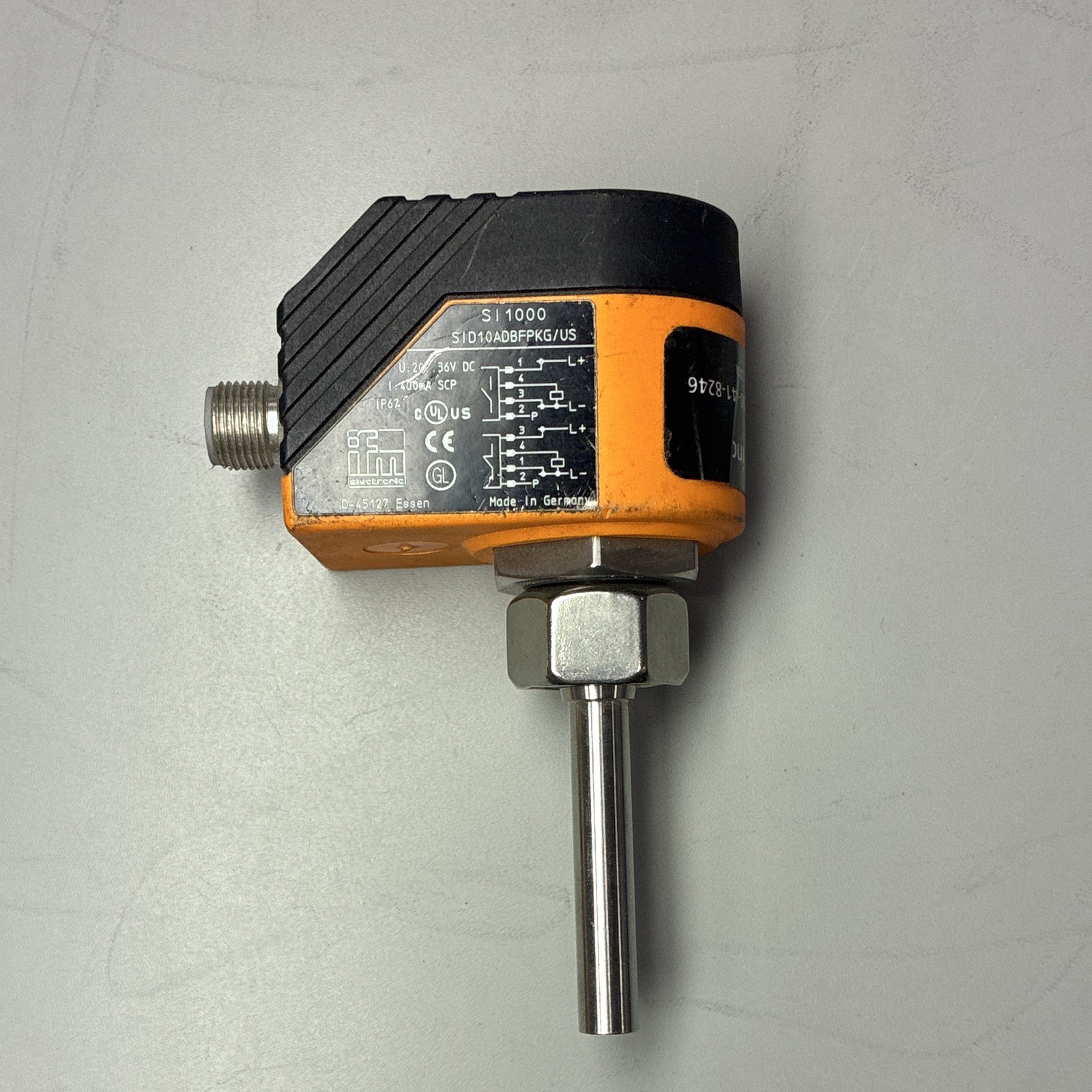 IFM Efector SI8508 Flow Monitor SID10ADBFPKG/US SI1000