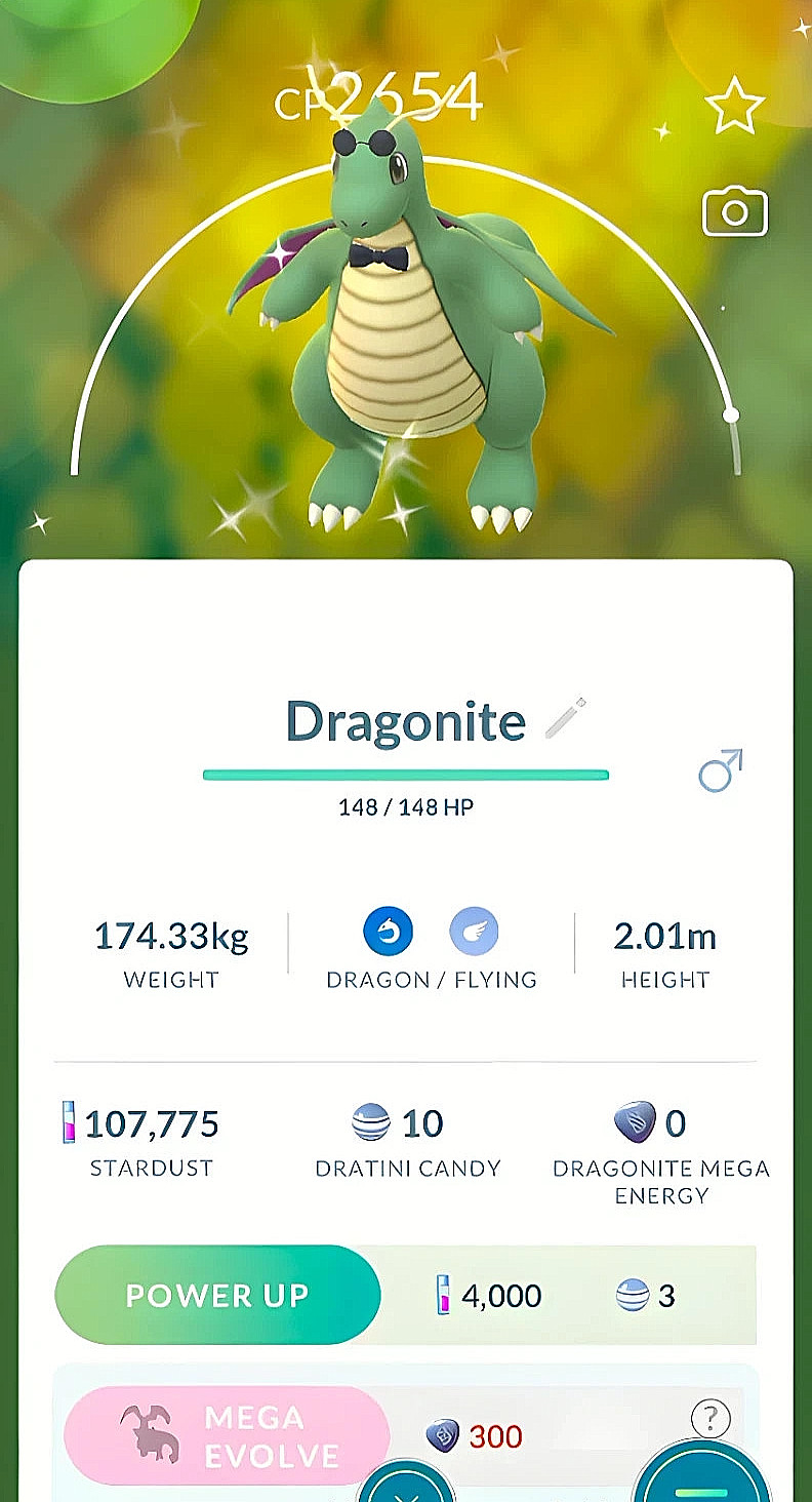✨Shiny Fashionable Dragonite ✨ - PTC - Description