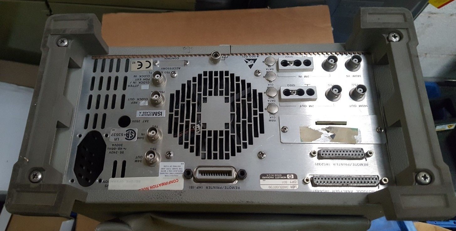 HP 37724A OPT 801 SDH/PDH TEST SET