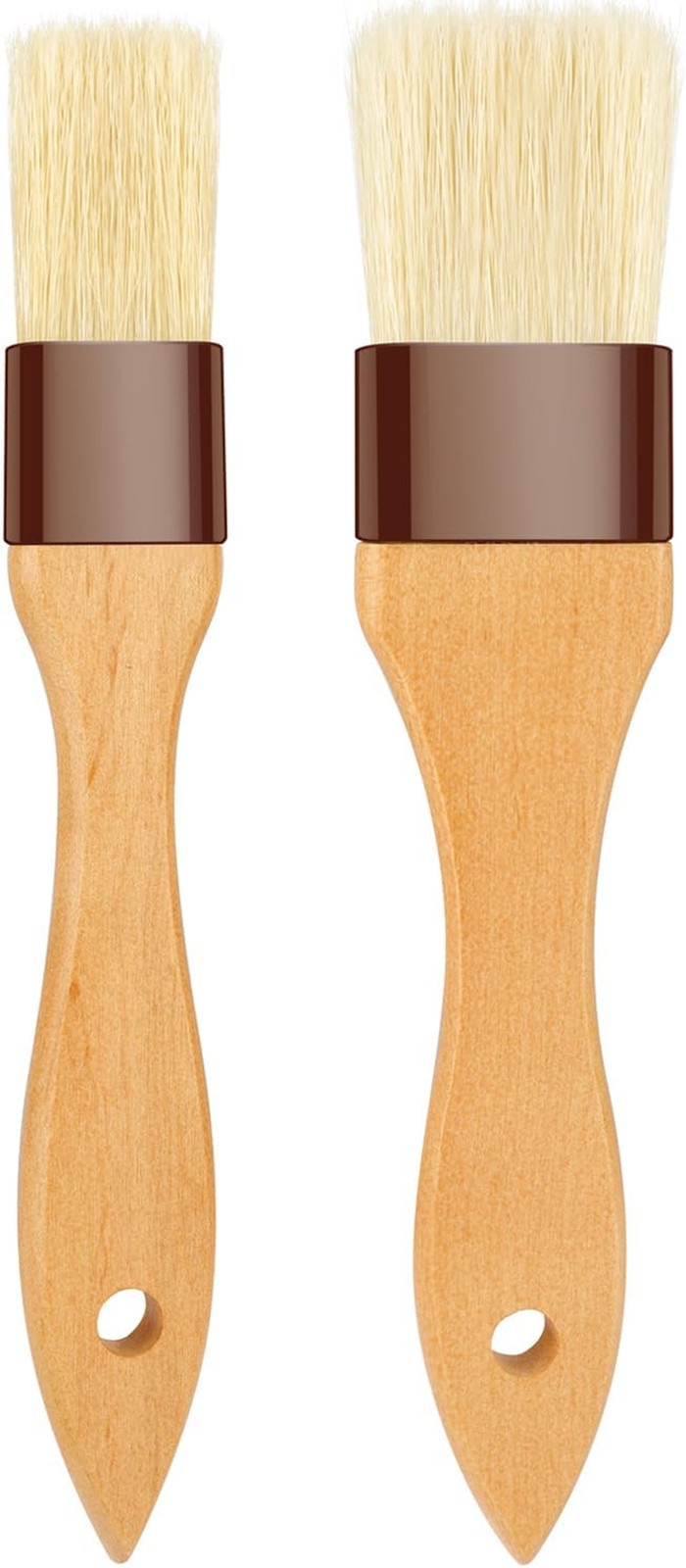 Pastry Brush-Basting Brush for Cooking,2 Pc Boar Bristles Food Brush for Bbq,Bee