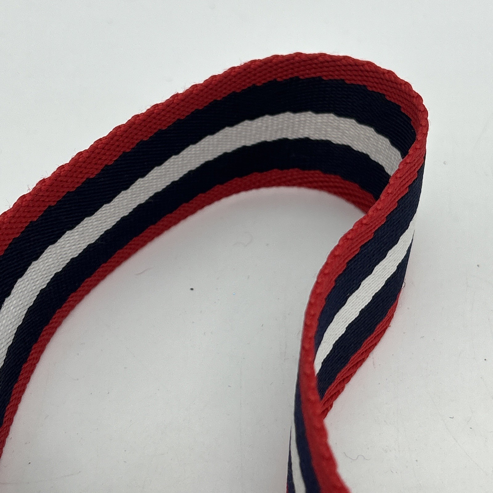 BMW Motorsport Men's Belt 115cm Webbing Metal Buckle Red White Blue