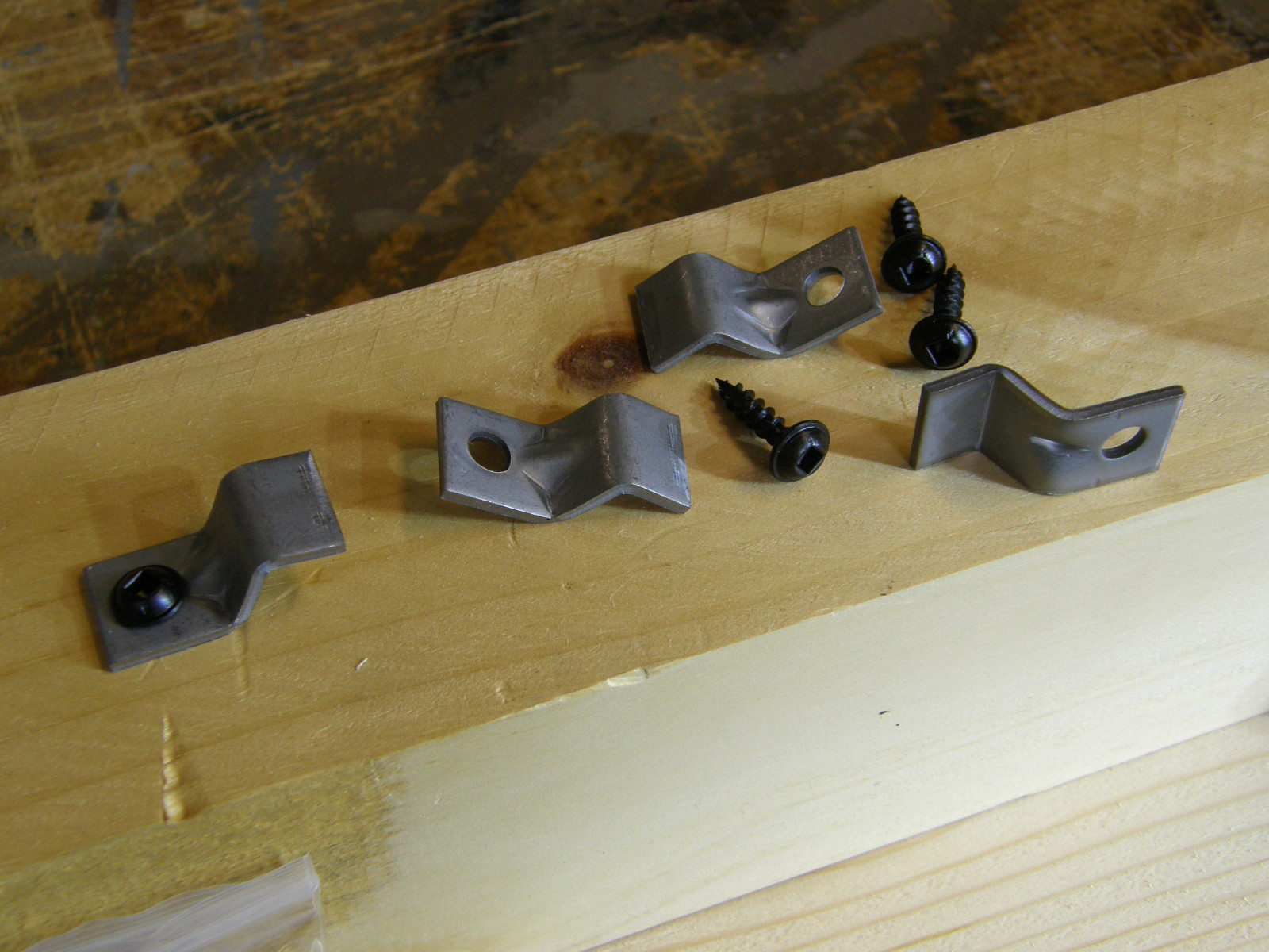 Table Top Fastener Clips + Screws QTY 24, 150, 300, 600 Bulk Furniture Hardware