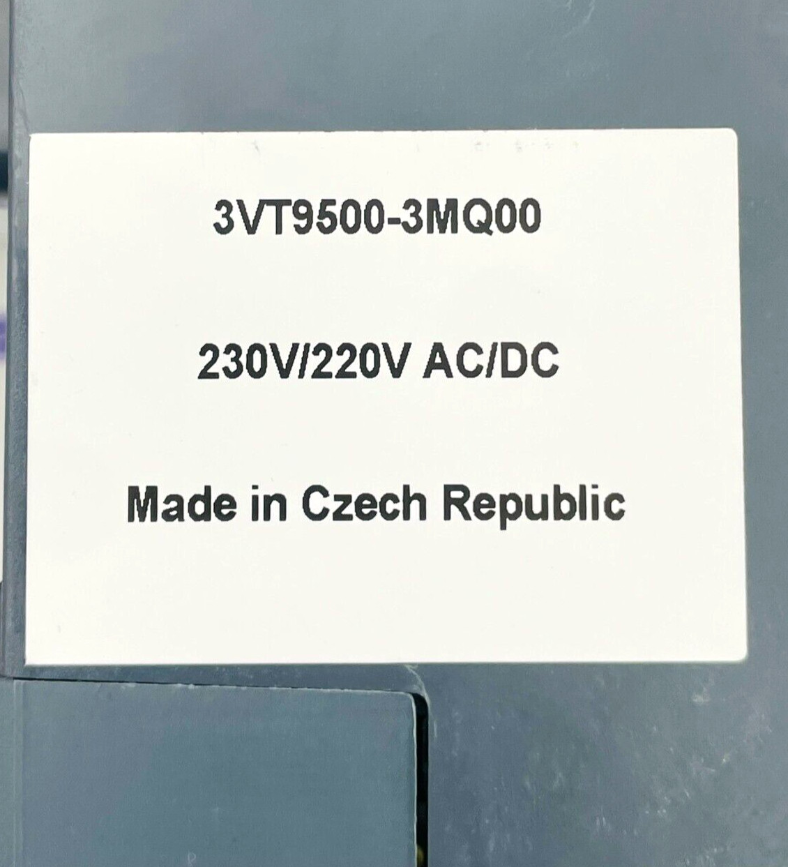 SIEMENS 3VT9500-3MQ00 Motor Operator 230VAC/220VDC