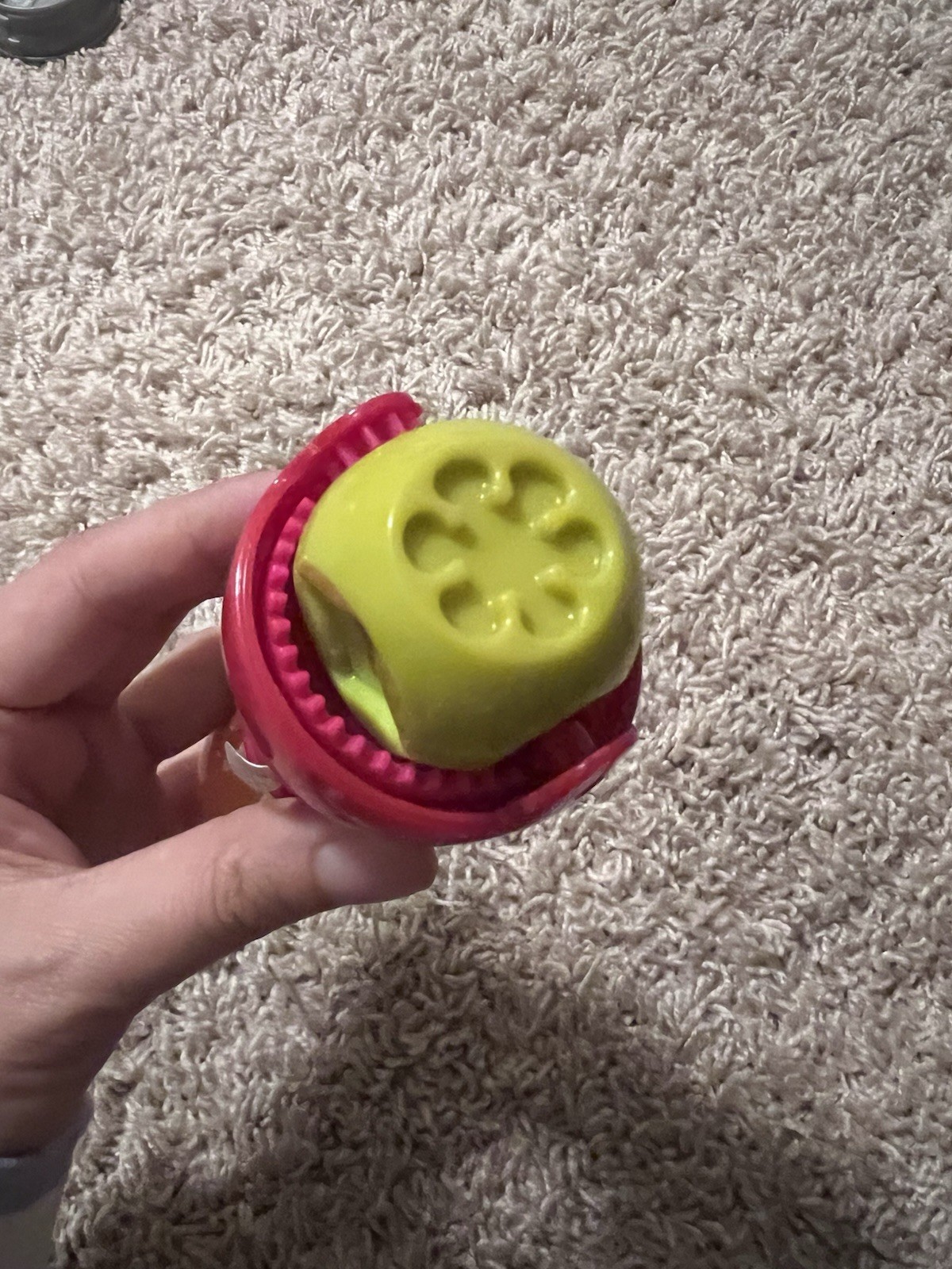 Play-Doh Modeling Clay Extruder Tool w/ Shape Rollers Stamp/Roller Red Green