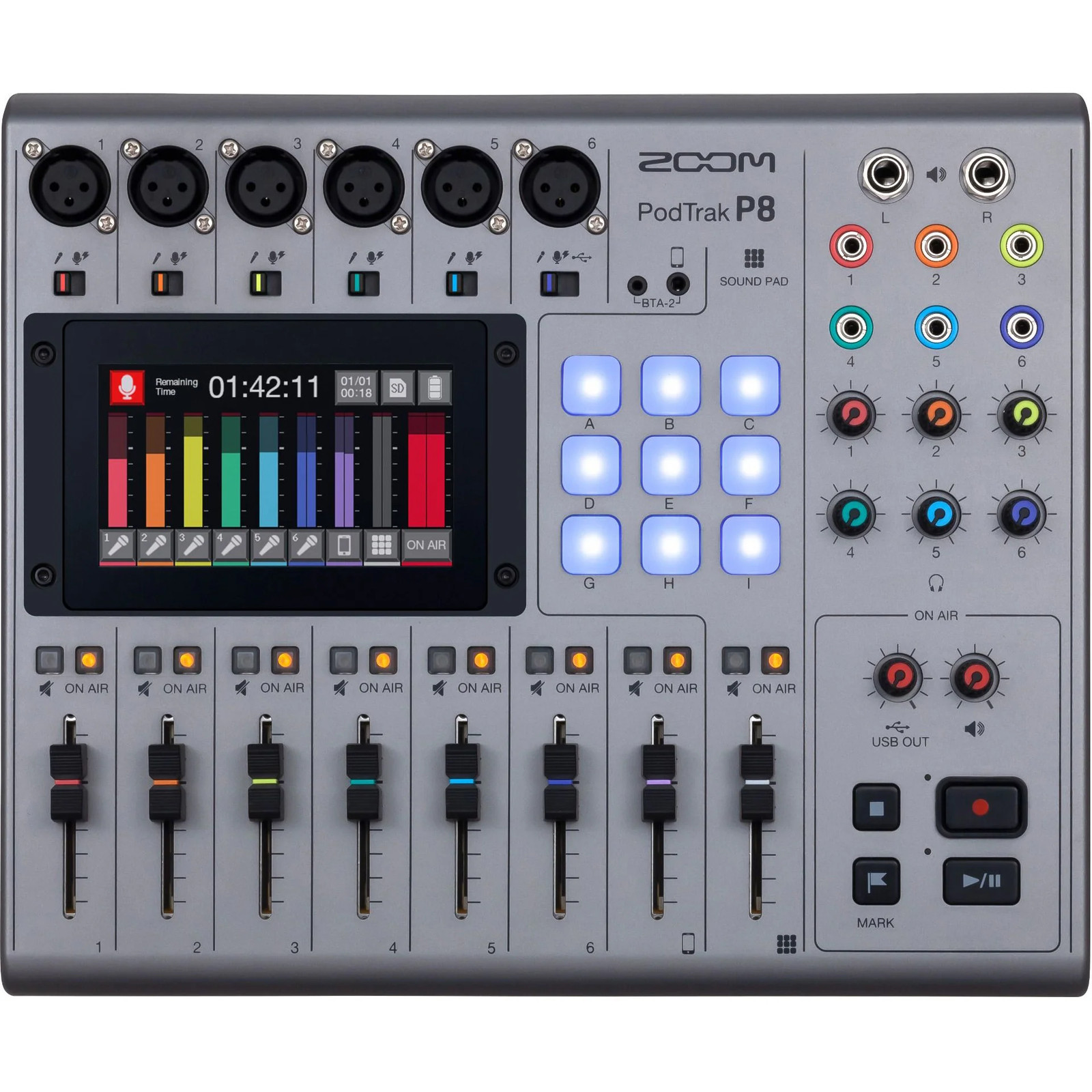 Zoom PodTrak P8 Podcast Recorder