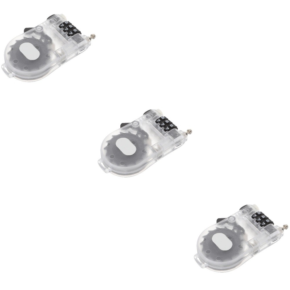 3 Pack Ski Lock Lightweight Snowboard Cable Anti Theft Handlebar