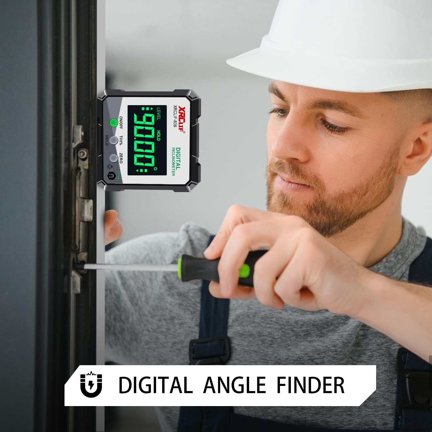 Precision Magnetic Angle Gauge - Durable Digital Protractor for DIY Enthusiasts