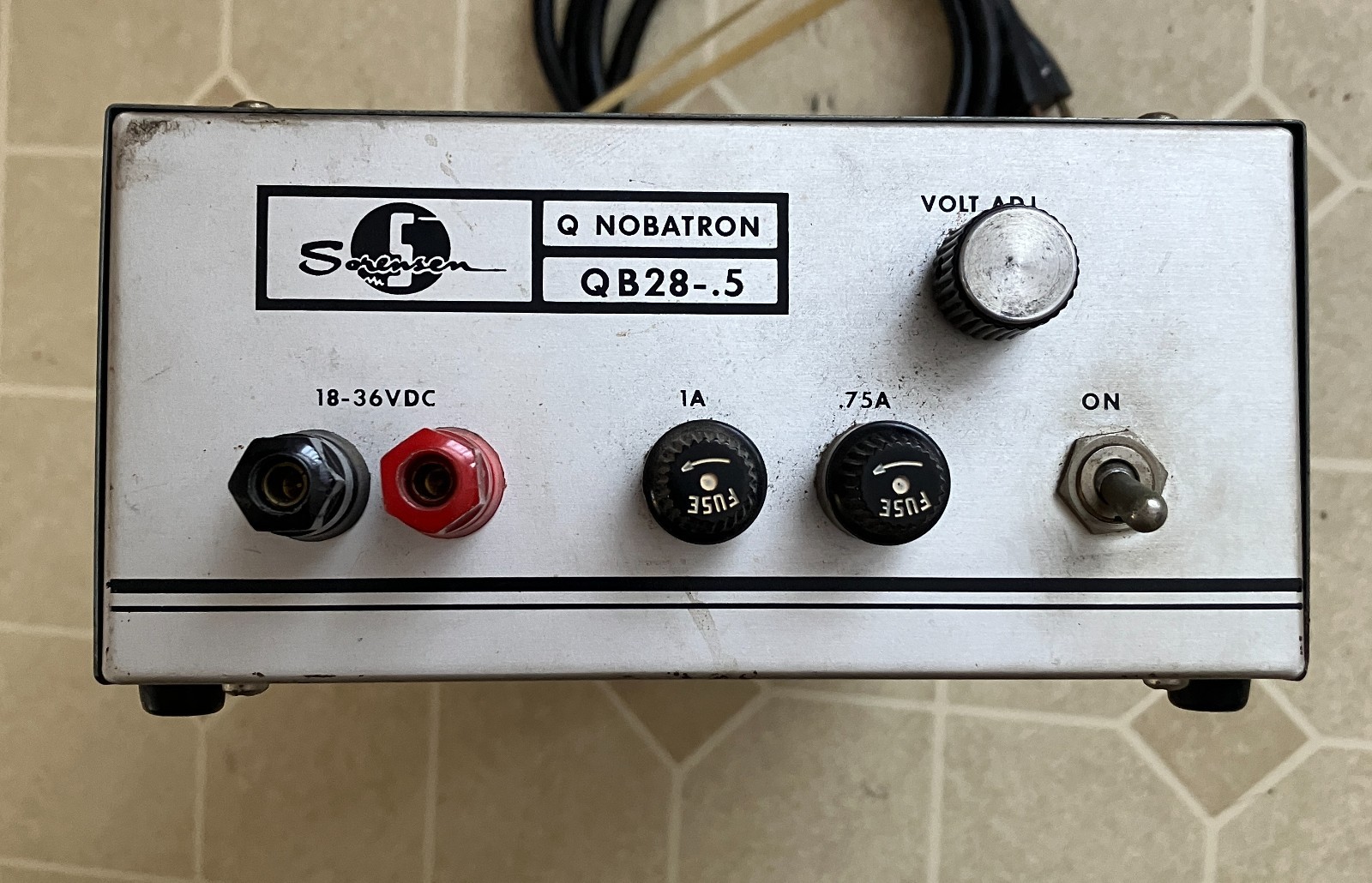 Sorensen / Raytheon Q Nobatron QB28-.5 DC Power Supply - TESTED!