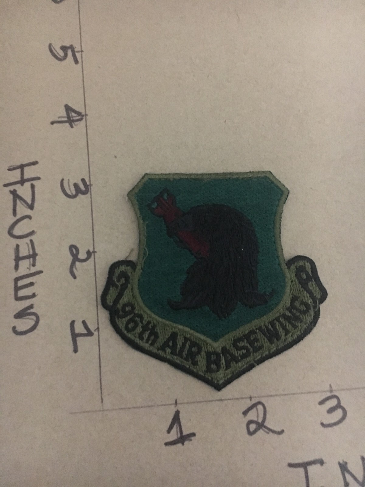USAF 96th Air Base Wing Squadron subdued patch 5/3/25