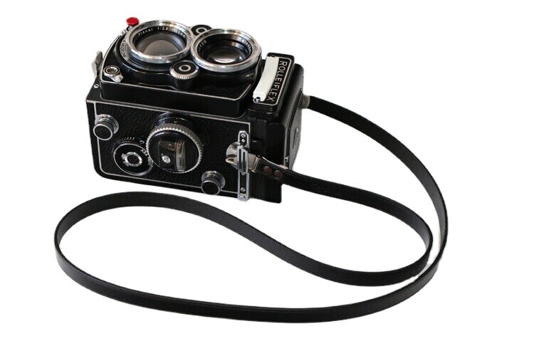 New Leather Neck Camera Strap f/ Rolleiflex 3.5F 3.5E 3.5T 3.5C 2.8F 2.8FX 2.8GX