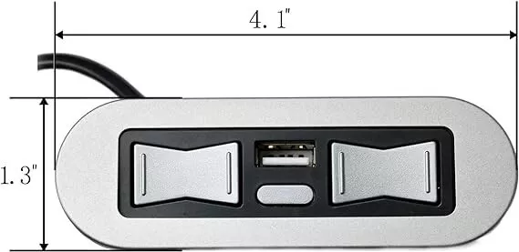 Power Recliner Emomo HX90HU 5 Pin Hand Control Switch for Lift Chairs with USB