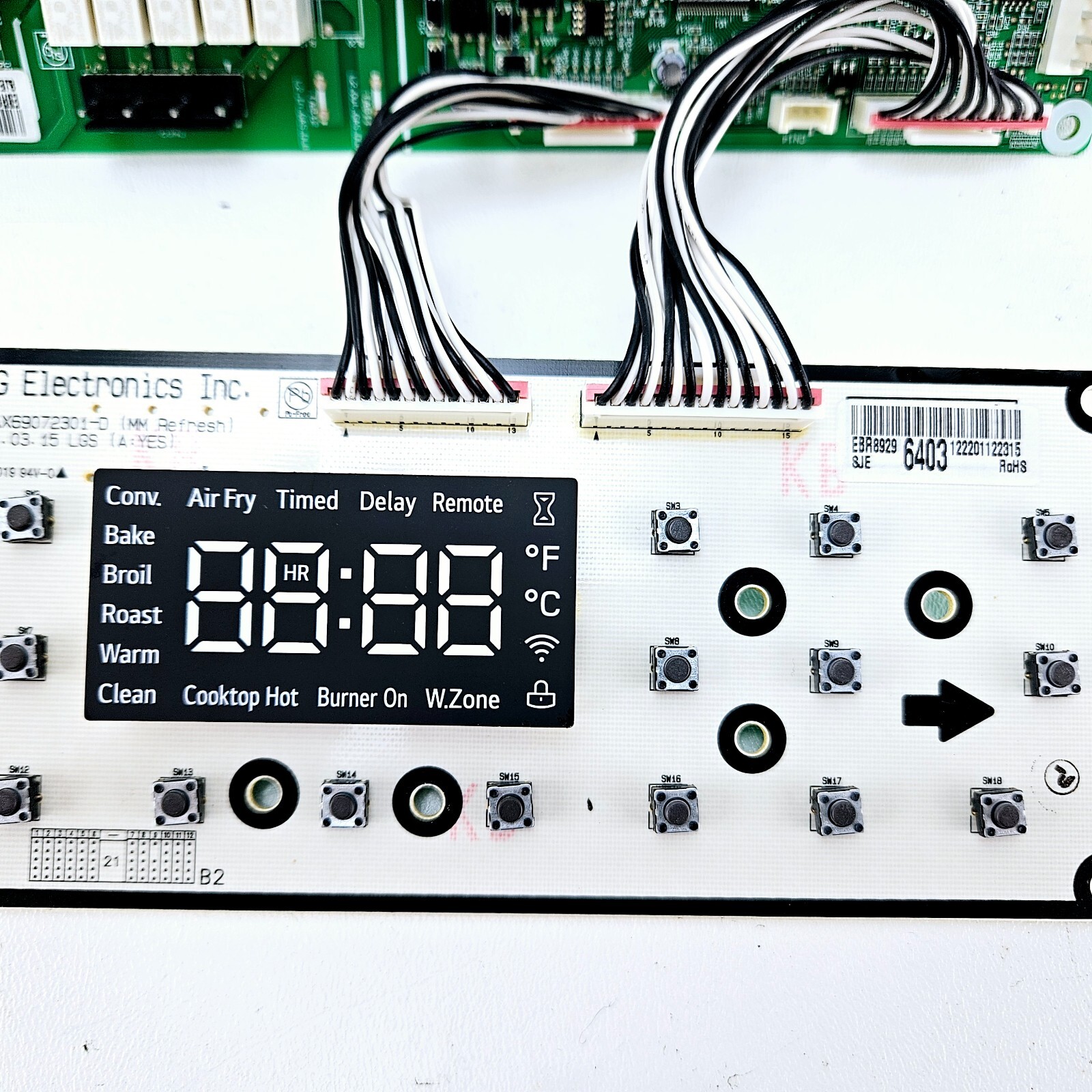Genuine LG Range Oven, Control Board Assy # EBR89296005 EBR89296403