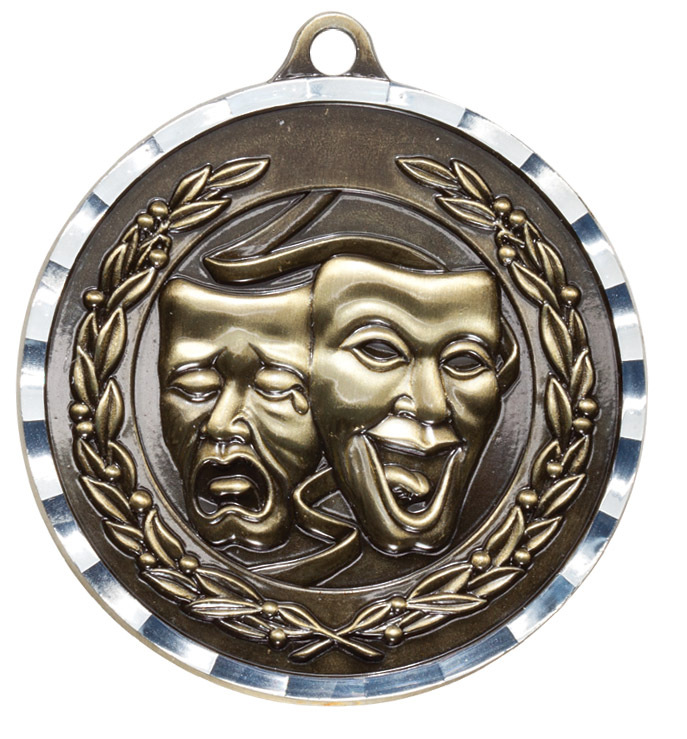 DRAMA THEATER THEATRE MEDAL GOLD SILVER BRONZE W NECK RIBBON  QUALITY *