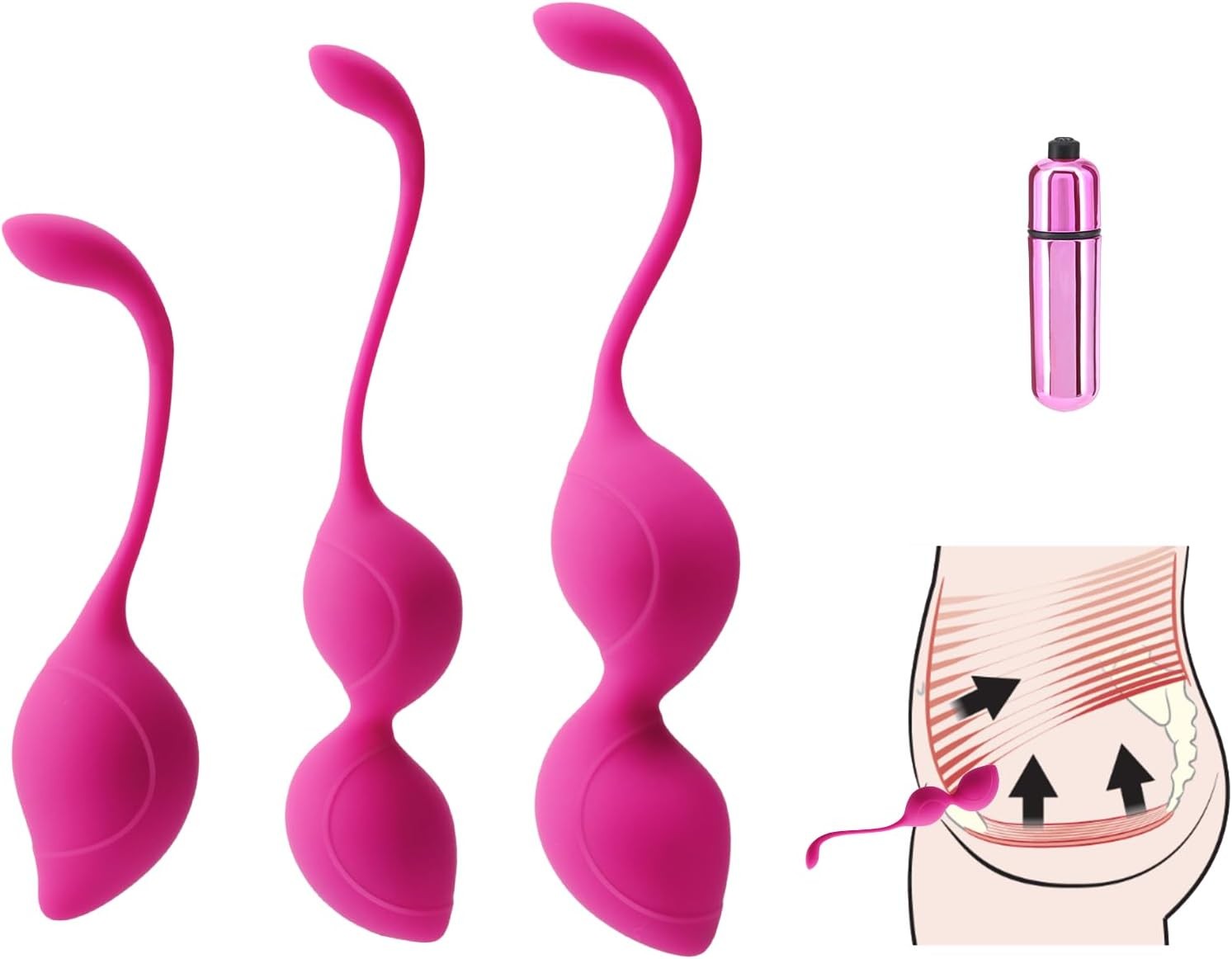 Kegel Tightener Balls: for Vaginal Tightening Ben was Balls for Women Pelvic Flo