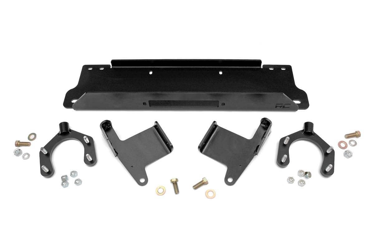 Rough Country Front Winch Mount for OEM Plastic Bumper for Wrangler JK 1162
