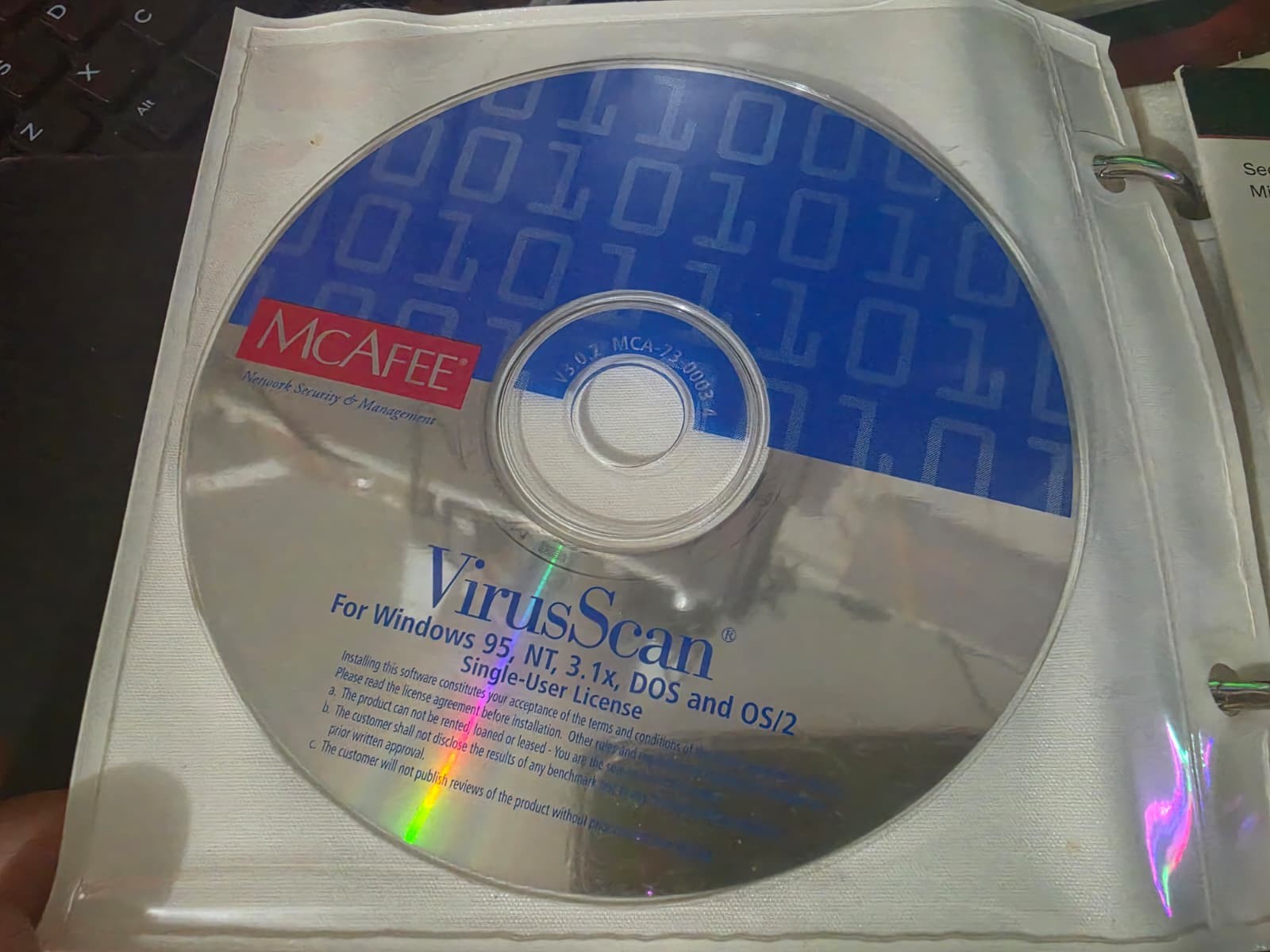 Gateway Software Storage Binder CD Holder, Original Vintage, 11 CD,s
