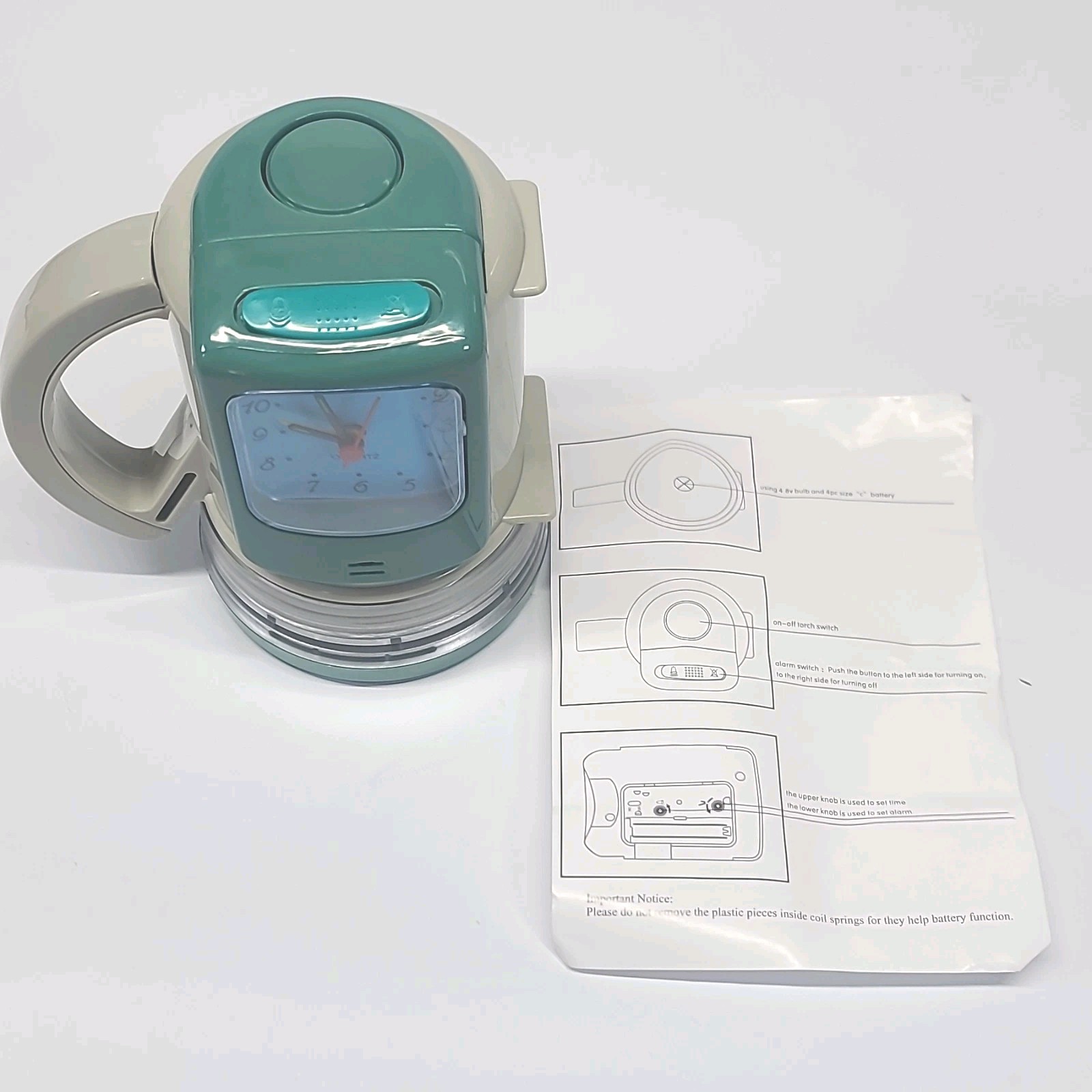 Expeditions 2-in-1 Flashlight Alarm Clock, Battery Powered