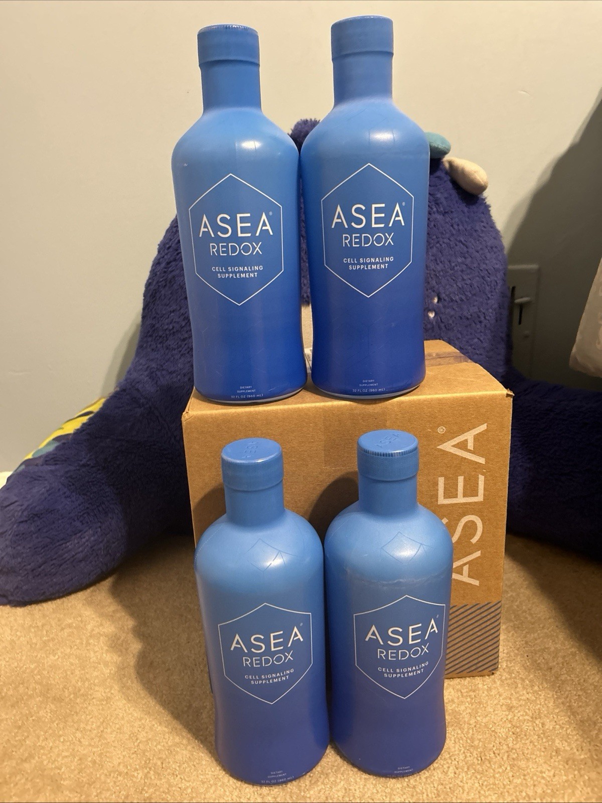ASEA Water Redox Cell Signaling Supplement 4 32oz Bottles Sealed New, EXP: 01/27