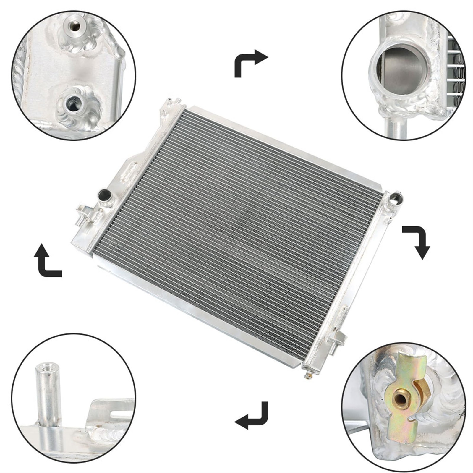 3 Row Aluminum Radiator for Mustang 2005-2014