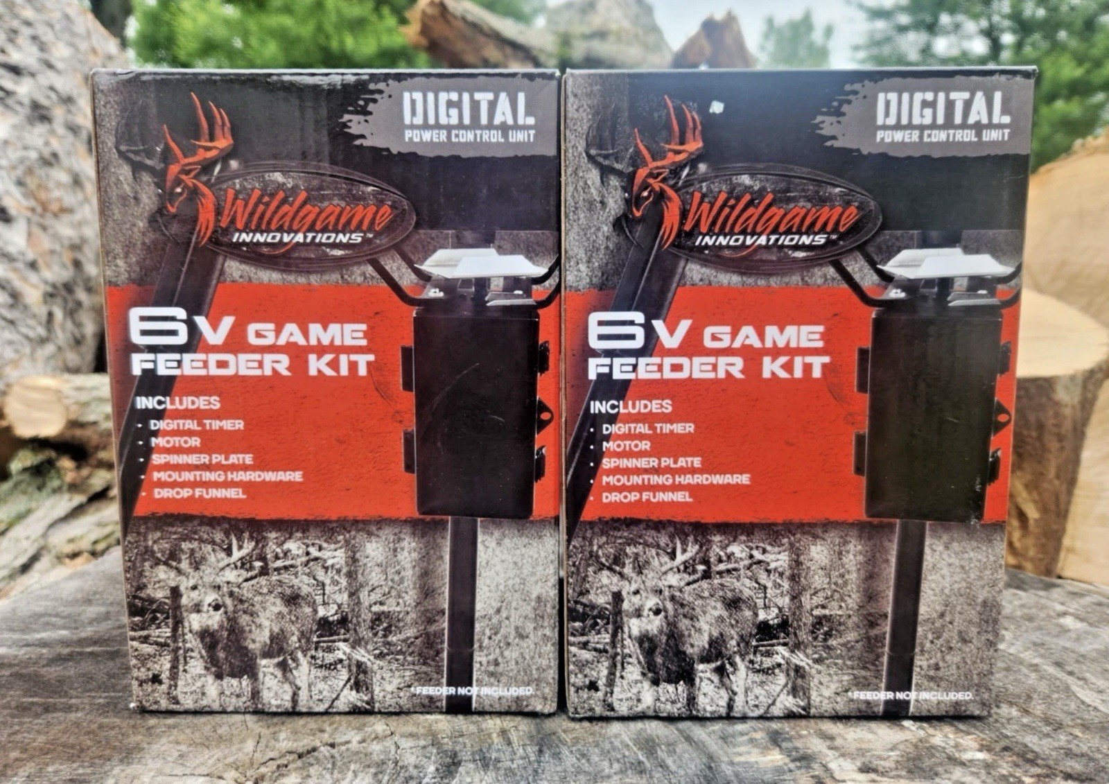2 Pack Wildgame 6V Power Control Unit for Feeder Kit with Digital Timer