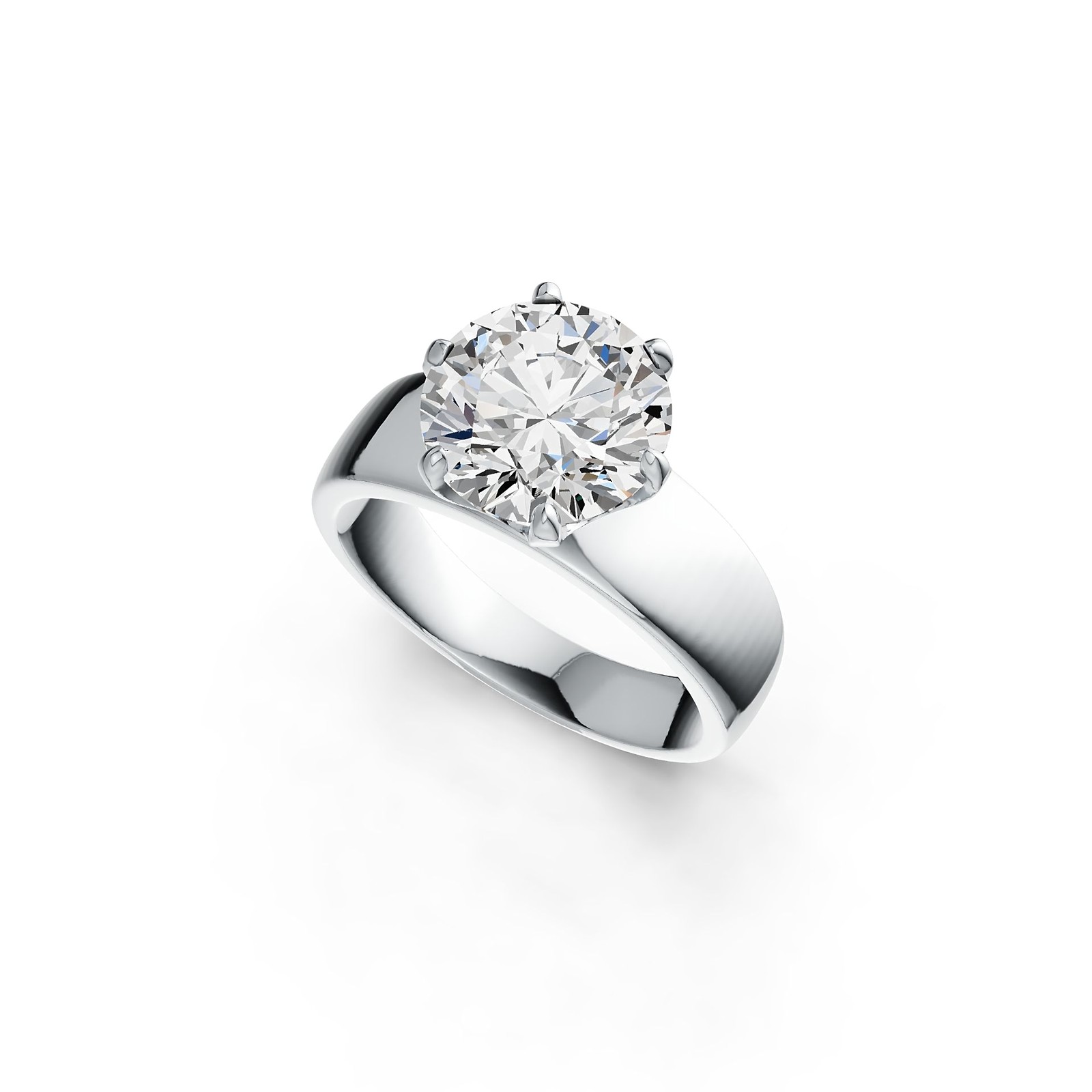 Sterling Silver Semi Mount Ring Setting Round RD 10x10mm Solitaire