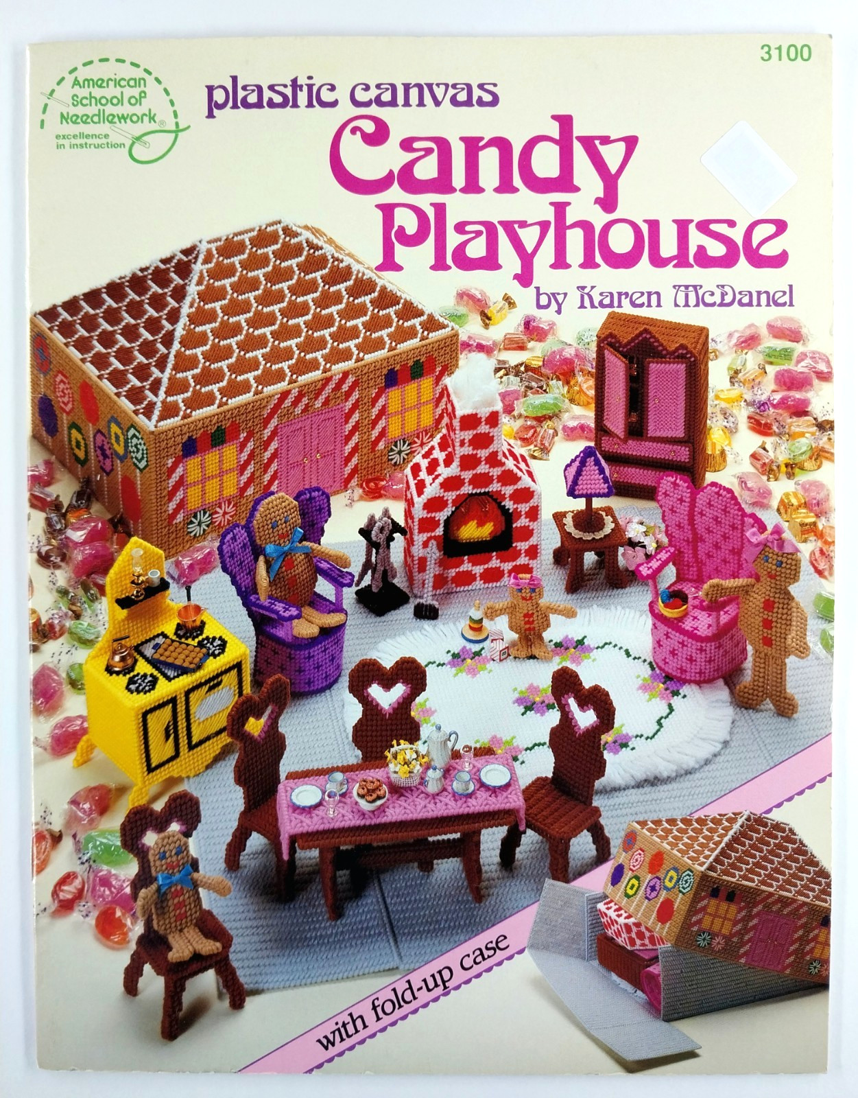 Plastic Canvas Candy Playhouse ASN 3100 Karen McDanel Gingerbread House
