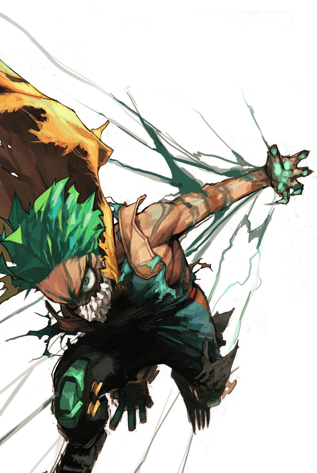 Deku's Momment Art by Kohei Horikoshi - 11x17" Print - My Hero Academia Boku