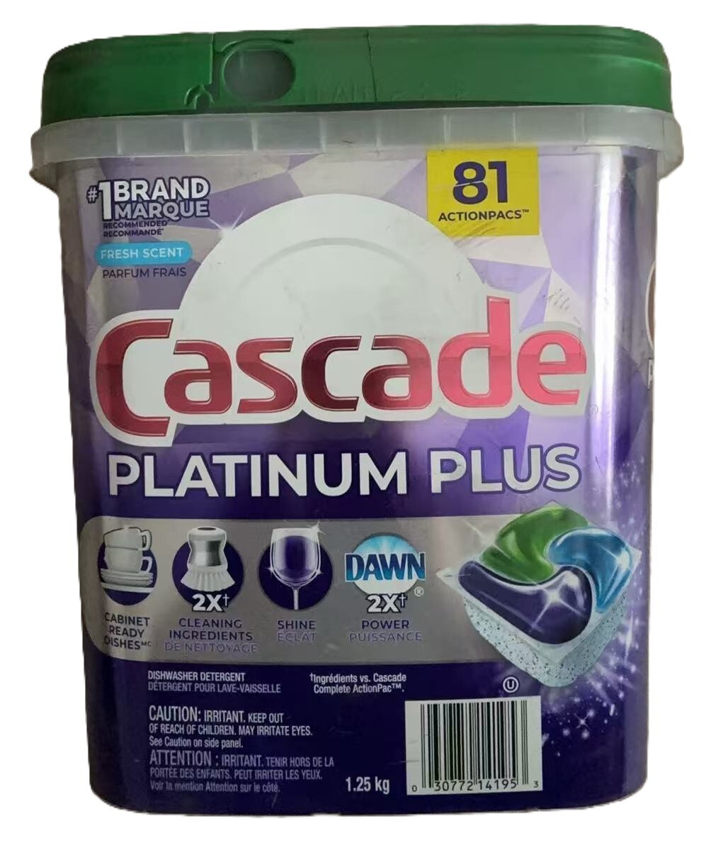 Cascade Platinum Plus Dishwasher Detergent Pods Fresh Scent 81 Actionpacks Dawn