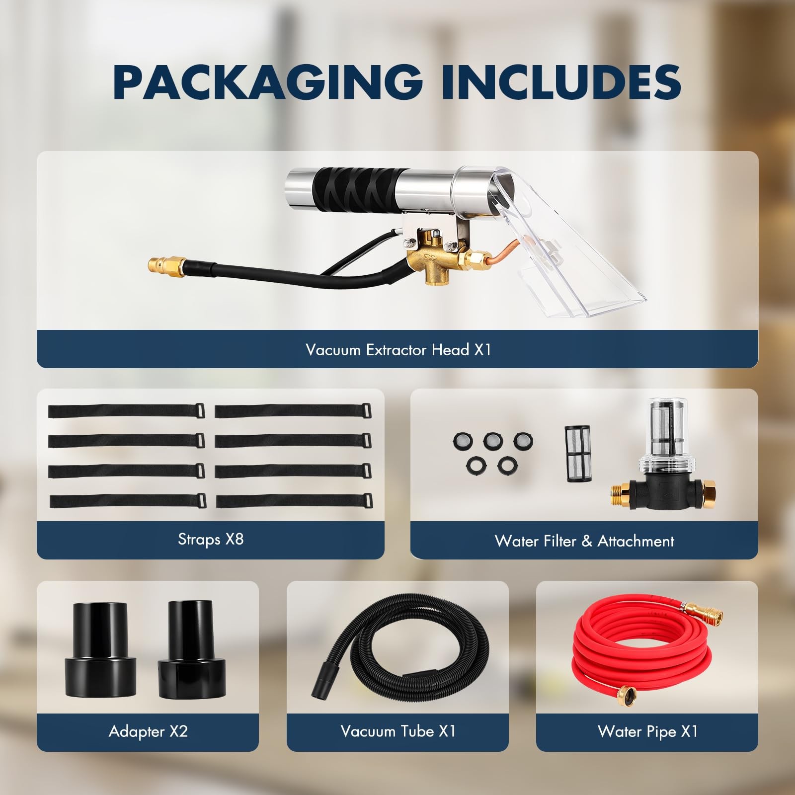 Shop Vac Extractor Kit ，Extractor Hose Kit Adapter,Vac Extractor Kit for Carp...