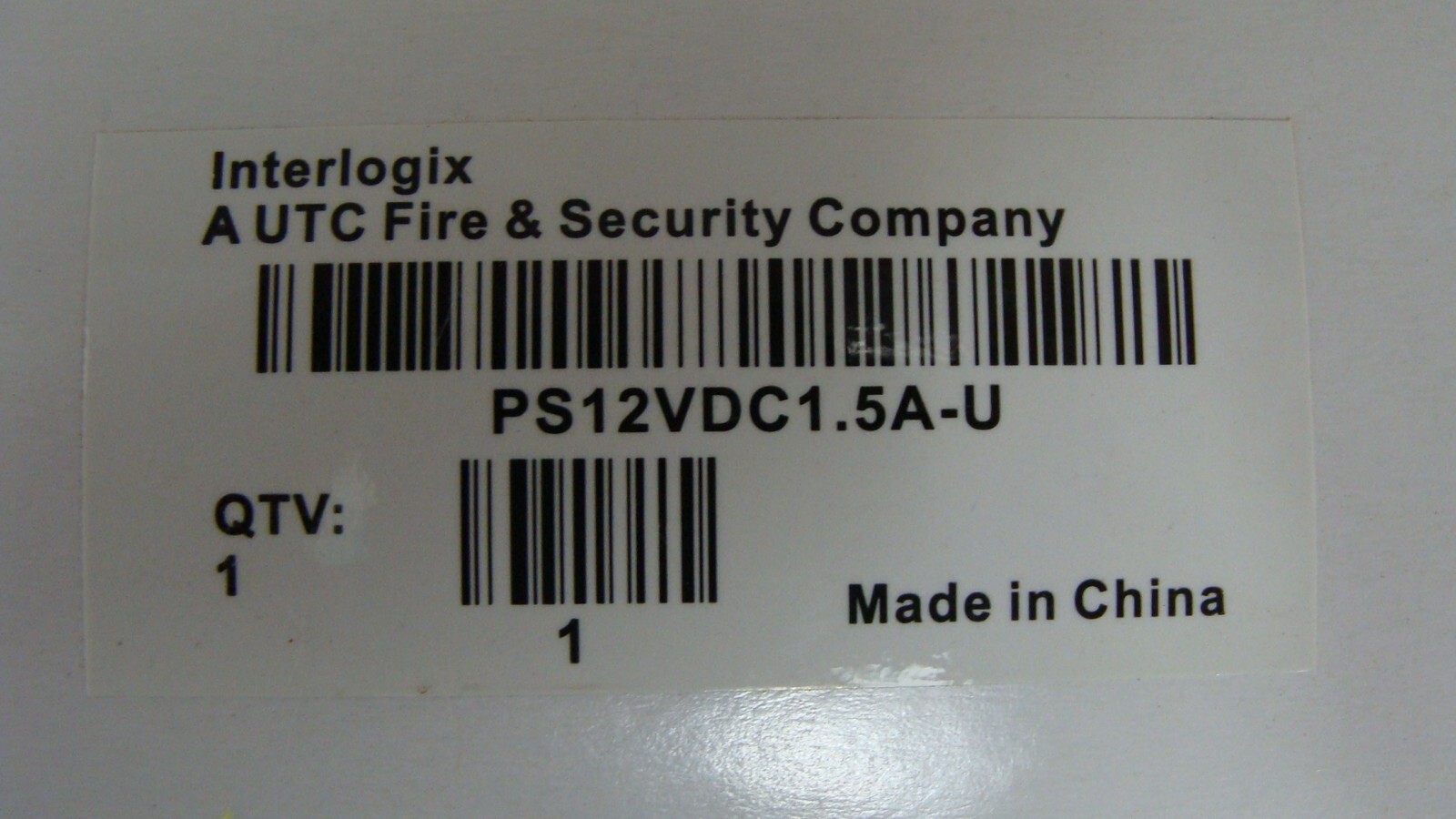 GE Security Interlogix Power Supply PS12VDC1.5A-U NEW NIB h